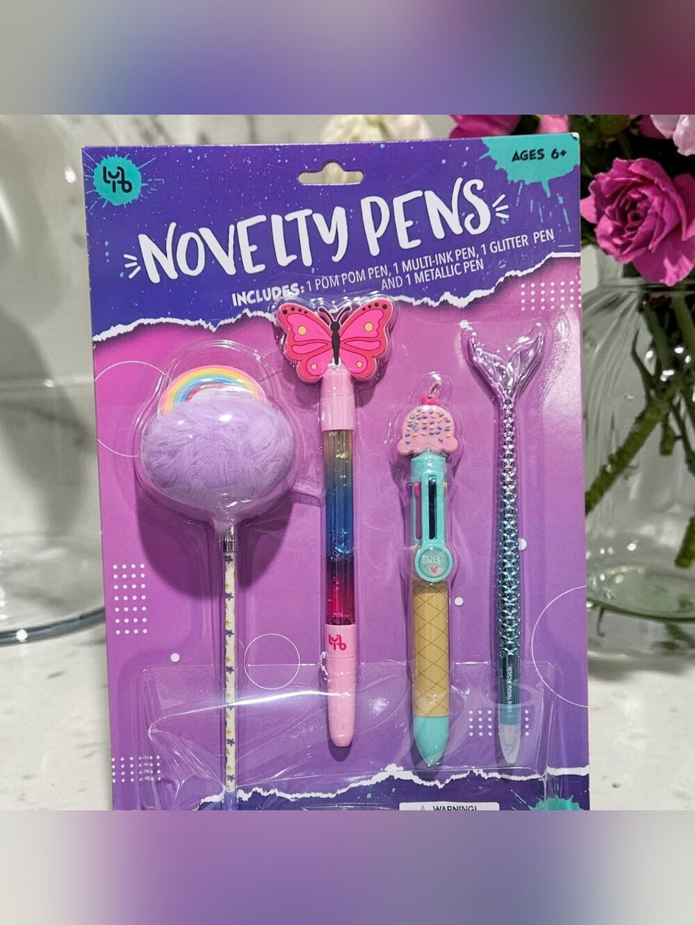 BUY NOW🌟Adorable 4-pack Novelty Pens Stationery Set